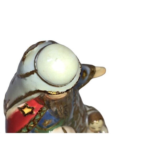 Holy Family Jesus Porcelain Nativity Blue Gold Bethlehem Scene 2005 Roman Inc - Picture 10 of 11